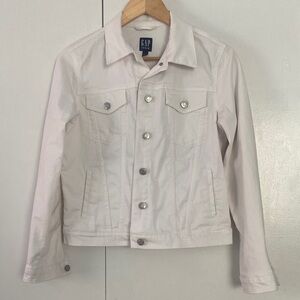GAP Women's White Jean Jacket